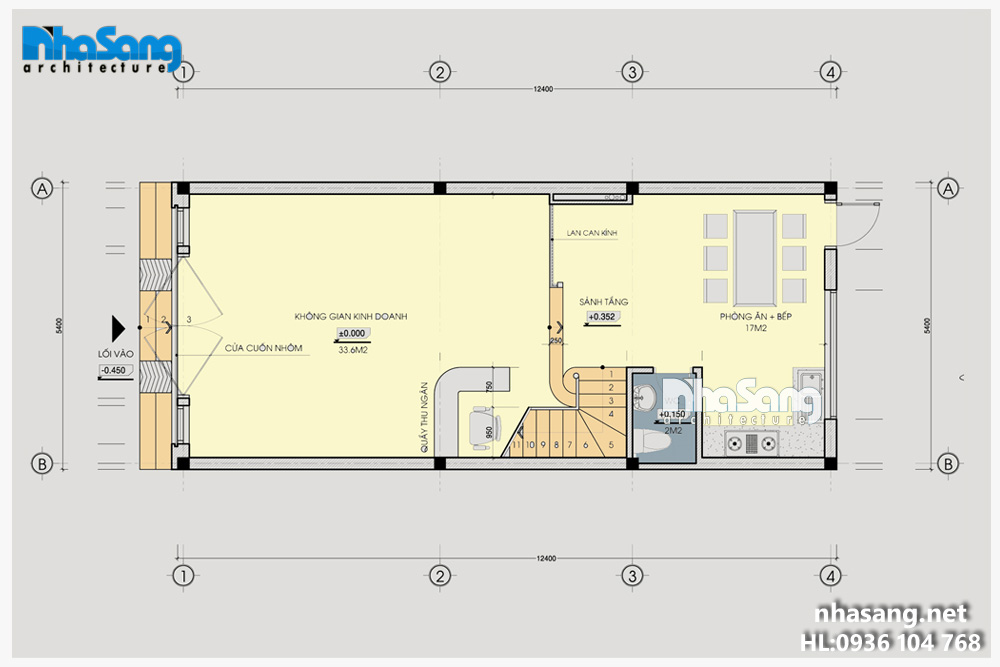 mẫu thiết kế nhà biệt thự phố hiện đại 2-3 tầng đẹp